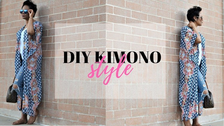 DIY | HOW TO MAKE A NO SEW KIMONO IN 5 MINUTES