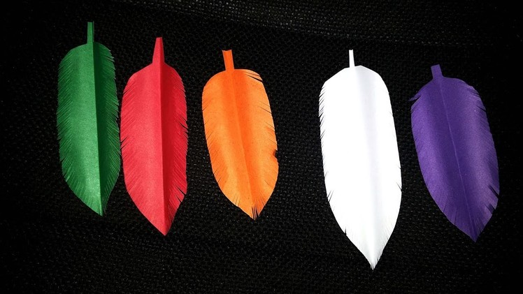 DIY How to Make Paper Feather