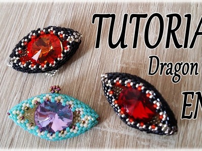 Dragon Eye Tutorial - How to make a Dragon eye with beads - Peyote stitch