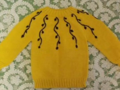 EASY SWEATER DESIGN FOR KIDS | sweater designs - knitting pattern