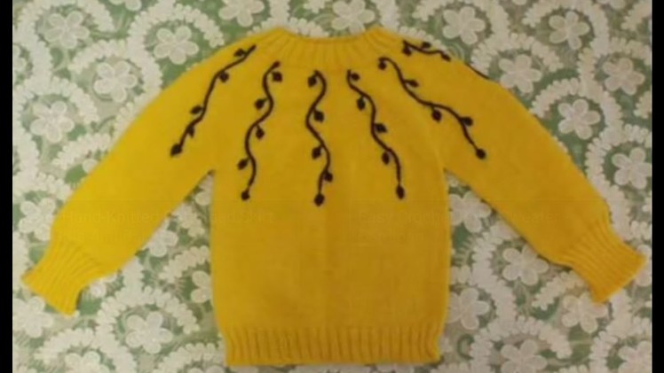 EASY SWEATER DESIGN FOR KIDS | sweater designs - knitting pattern