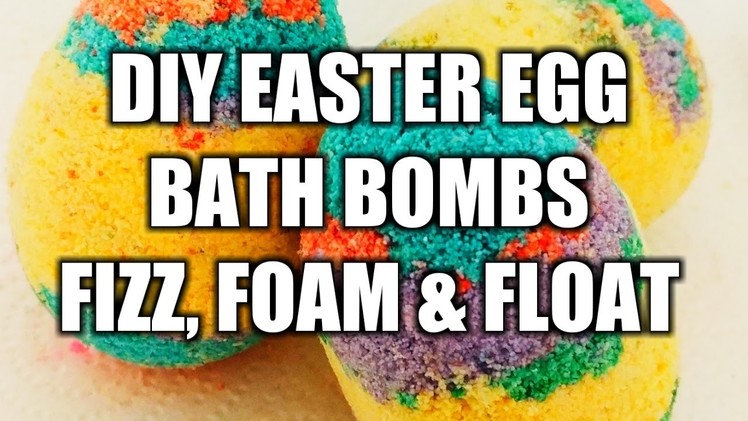GIVE AWAY!!How to make bath bombs float, fizz and foam! Easter edition!!