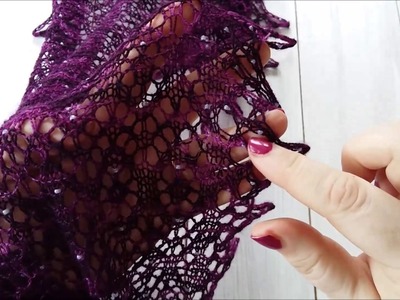 How to add beads to lace knitting
