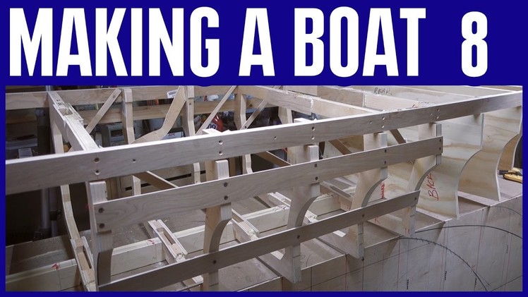 How to Build a Small Wooden Boat #8 Not Using Marine Plywood - Electric Powered - Hull Bow Frames