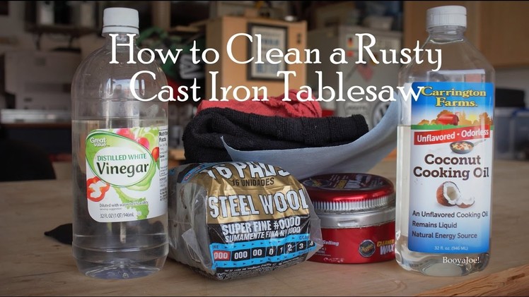 How to Clean Rust from Tablesaw