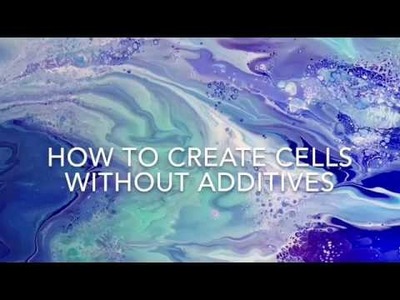 How to create cells with no additives - Fluid Painting Tutorial  - Luna Creations