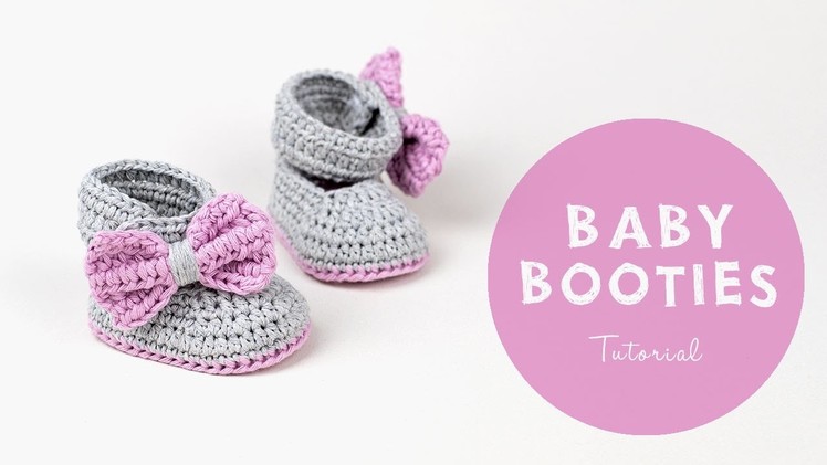 How To Crochet Cute and Easy Baby Booties | Croby Patterns