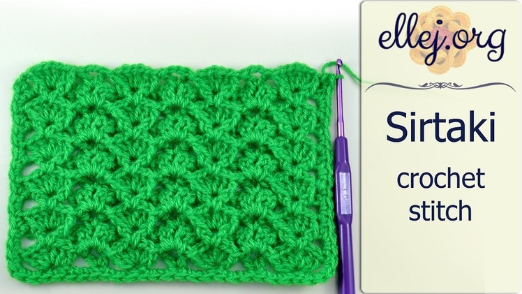 How to Crochet Sirtaki Relief Stitch ○ Free Step by Step Crochet Tutorial