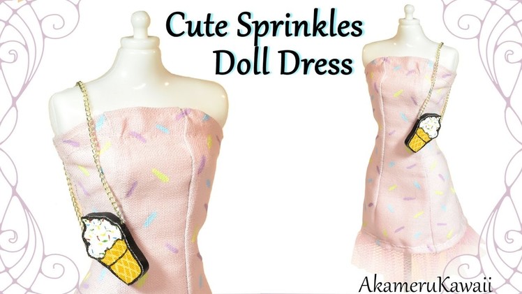 How to; Cute Sprinkles Doll Dress - Fabric Tutorial