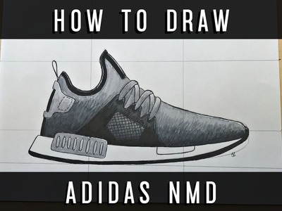 How To Draw: Adidas NMD XR1 w. Downloadable Stencil