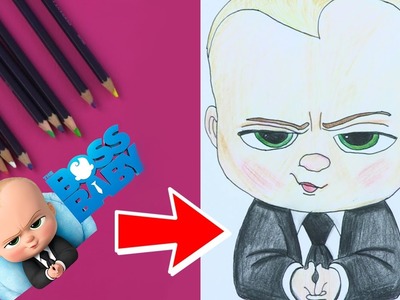 How To Draw Boss Baby & Colour In | Children Arts & Crafts Tutorials | The Toy Club - Fun For Kids!