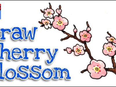 How to draw cherry blossom real easy - step-by-step