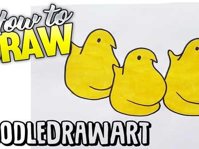 How to Draw Easter Peeps Step by Step