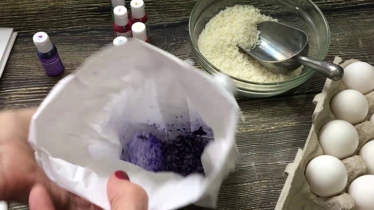 How To Dye Easter Eggs with Rice