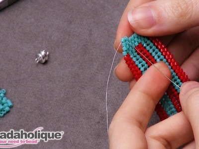 How to Finish Herringbone Stitch Bead Weaving With a Brick Stitch Decrease