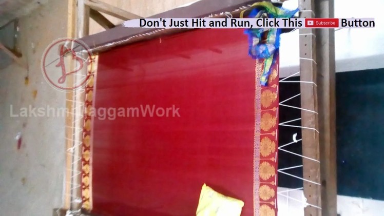 How to fix the fabric on to the cot aari work.  maggam work @lakshmimaggamwork
