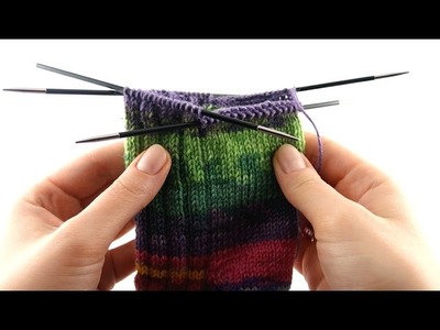 How to Knit Toe-up Socks #6 Leg