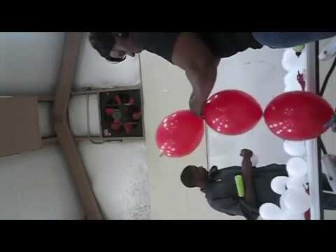 How to make a Balloon Sand Weight and Link -0-Loon Red White Balloon Arch