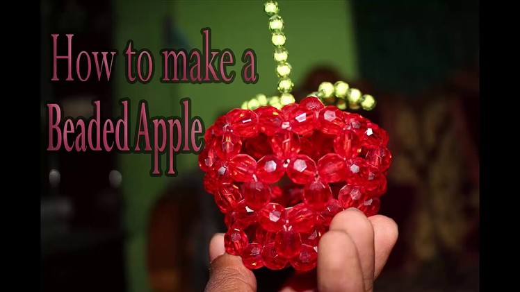 How to Make a Beaded Apple ।। পুতির আপেল