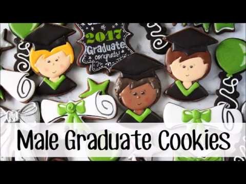 How to Make a Boy Graduate Decorated Cookie