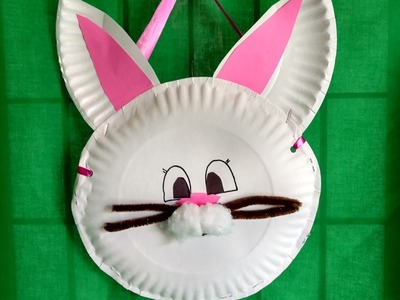 HOW TO MAKE a BUNNY BASKET from paper plates in 15 minutes. Thrifty and cute!