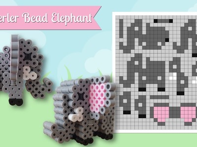 How To Make A Cute Perler Bead 3D Elephant