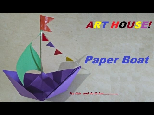 How To Make A Decorative Paper Boat
