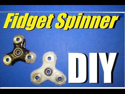How to Make a Fidget Spinner out of HOT GLUE!?
