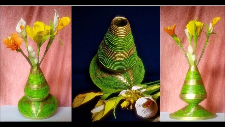 How to make a Flower Vase with Newspaper