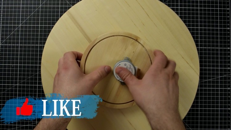 How to make a Motorized Lazy Susan. Turntable for Photo Studio
