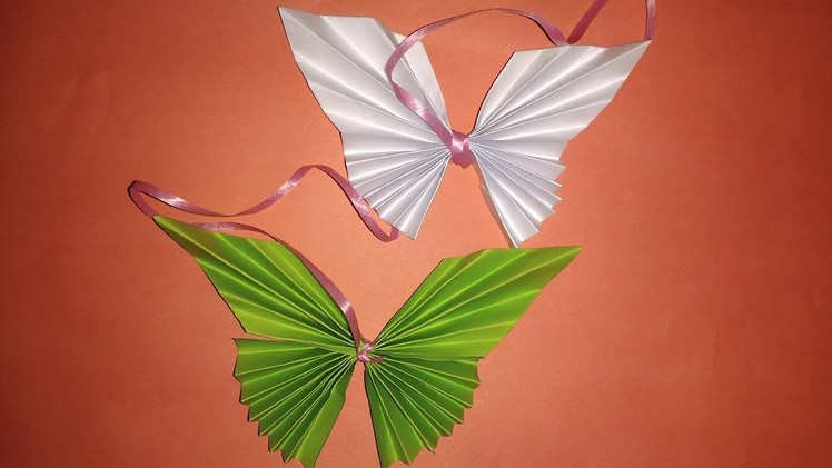 How To Make A Paper Butterfly - DIY crafts: Paper BUTTERFLIES (Very EASY) - Origami For Beginners