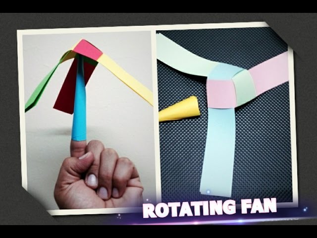 How to make a rotating paper fan. Easy paper craft