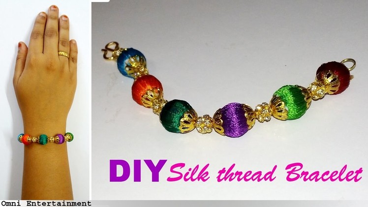 How to Make a Silk thread BRACELET at Home|Omni_trends