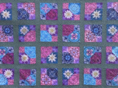 How to make a symmetrical zingy square patch quilt