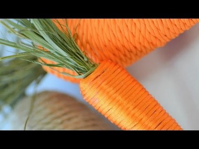 How to Make Adorable String Carrots