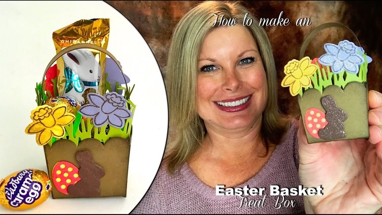 How to make an adorable Easter Basket Treat Box with Stampin Up's Basket Bunch Bundle