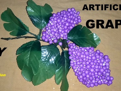 How to make ARTIFICIAL BUNCH OF GRAPES