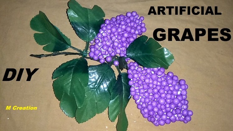 How to make ARTIFICIAL BUNCH OF GRAPES