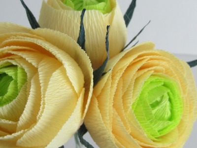 HOW TO MAKE CABBAGE ROSES USING CREPE PAPER