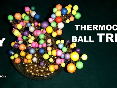 How to make COLORFUL THERMOCOL BALL TREE