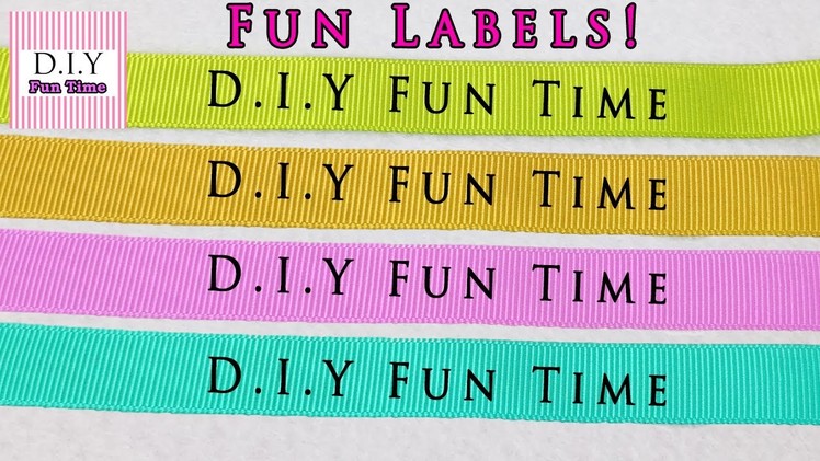 How To Make DIY fabric labels using Iron Hot Paper and Home Iron