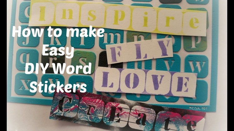 How to make DIY word stickers. DIY Words bank
