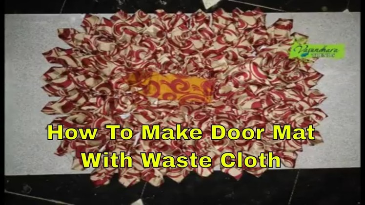 How To Make Door Mat Using Waste Cloth || Stitching of Door Mat at Home ||