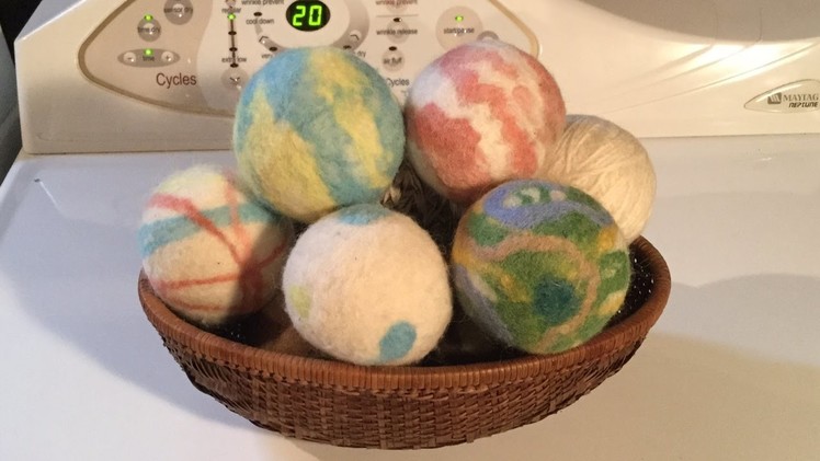 HOW TO MAKE DRYER BALLS - Step by step tutorial with variations