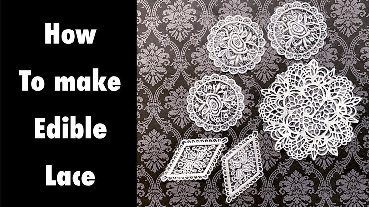 How to make edible lace with 3 ingredients.????
