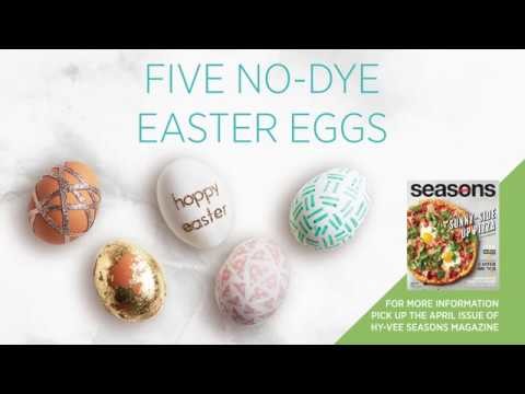 How To Make Five No-Dye Easter Eggs