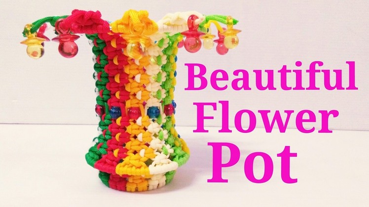How to make || flower pot || using a waste || Macrame