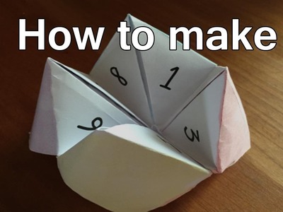 How To Make Fortune Tellers Out Of Paper - Fortune Teller Origami Steps