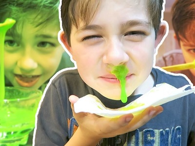 HOW TO MAKE GREEN SLIME SNOT EASY ONLY 2 INGREDIENTS NO GLUE NO BORAX NO STARCH