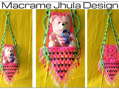 How to make Handmade Macrame Jhula.Hanging| Design #3| Heart shape| Easy Making|